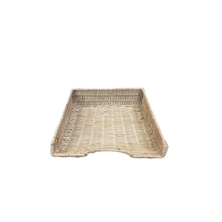 Schreibtischablage aus Rattan von STRANDGUT