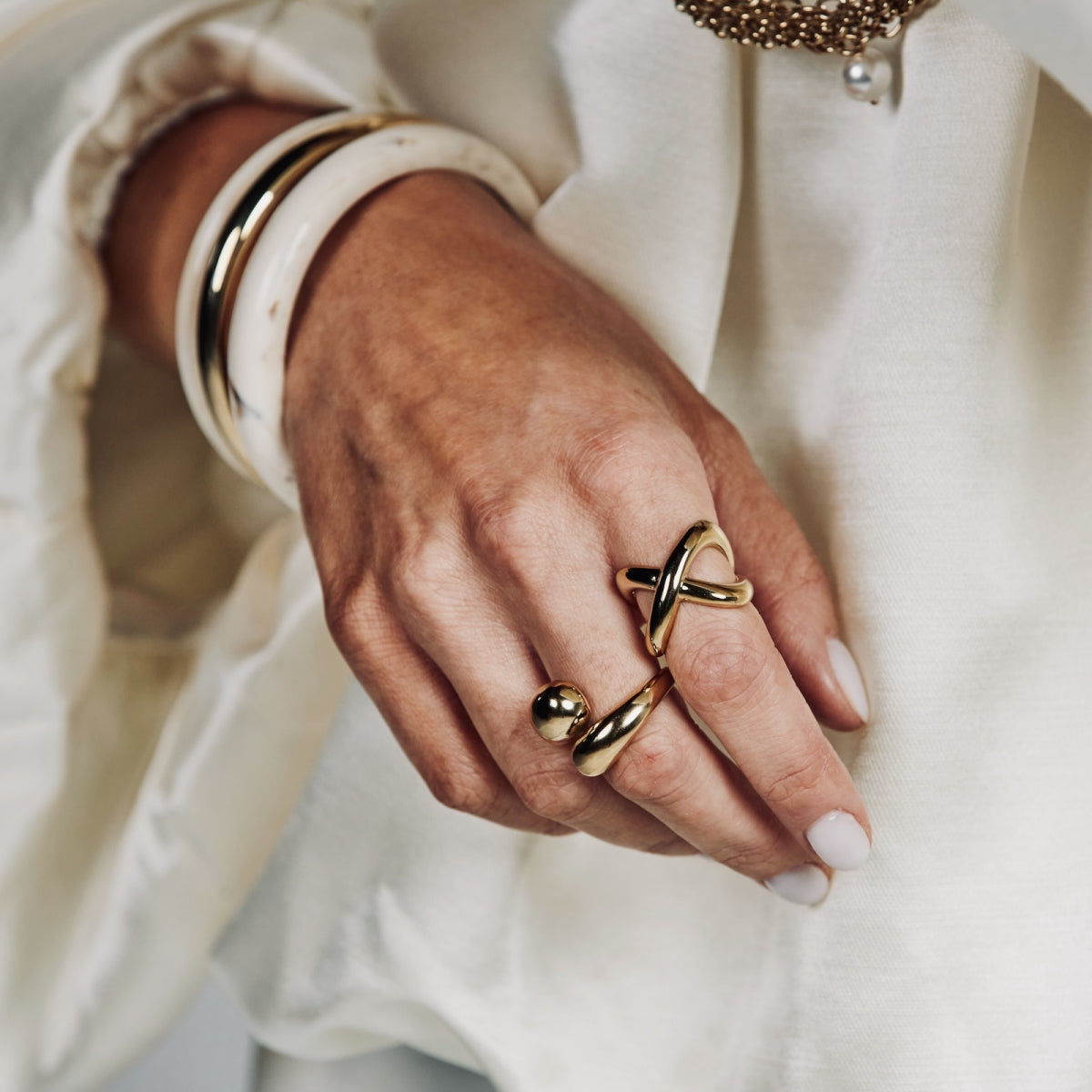 Cross Ring Gold