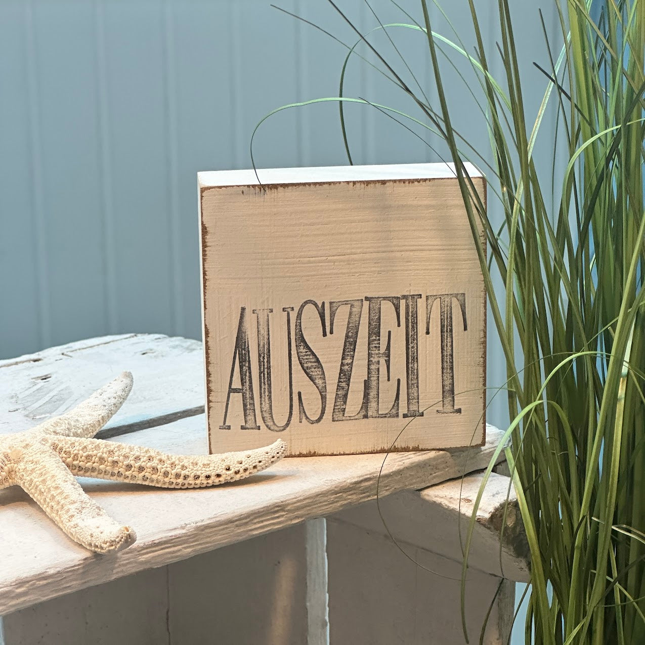 iopla Textplatte 10x10cm mit Aufschrift