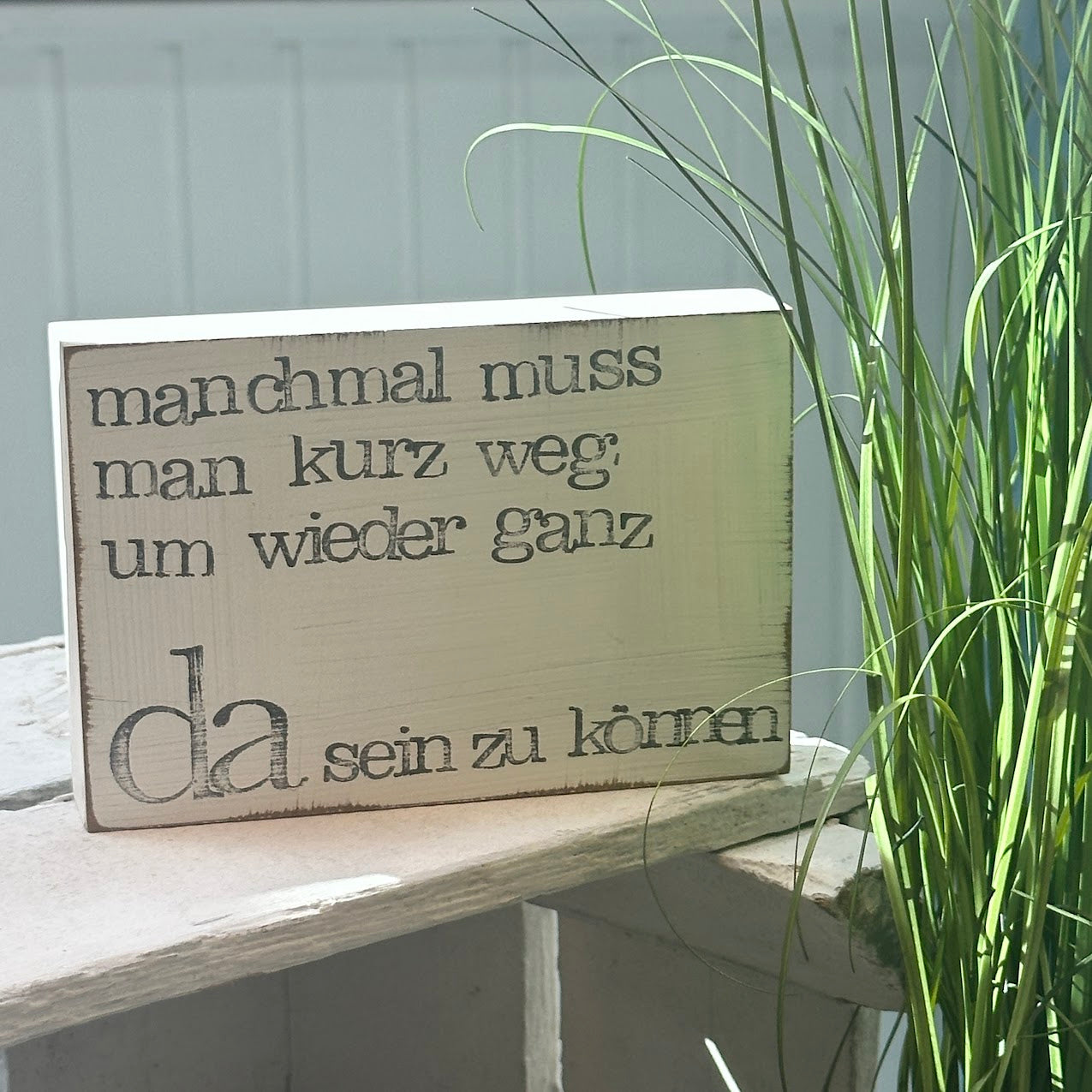 iopla Textplatte 10x15cm mit Aufschrift