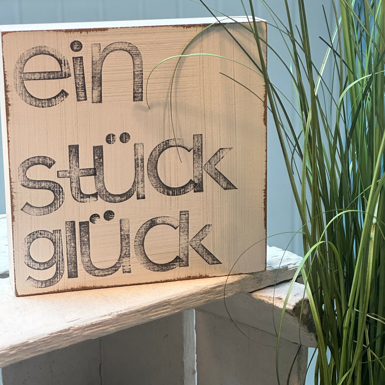 iopla Textplatte 15x15cm mit Aufschrift