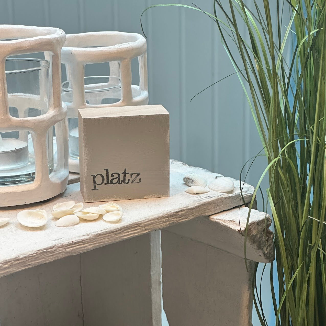iopla Textplatte Mini mit Aufschrift platz