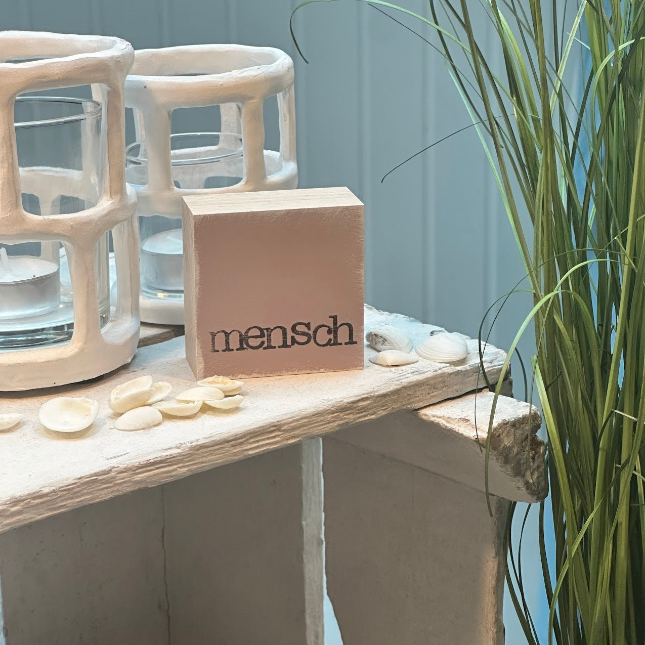 iopla Textplatte Mini mit Aufschrift mensch