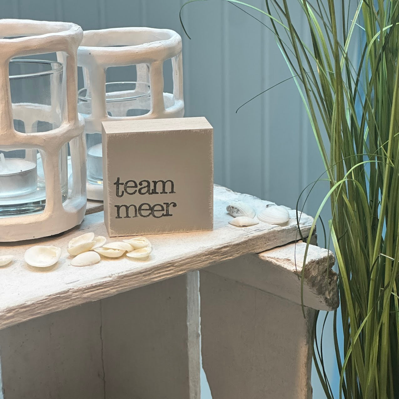 iopla Mini Textplatte mit Aufschrift team meer
