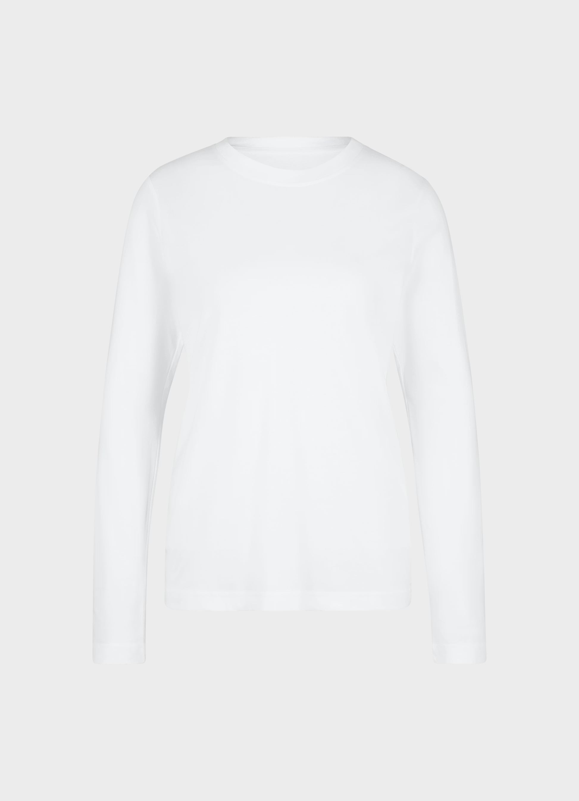 Weißes Damen Longsleeve mit Rundhalsausschnitt von Juvia