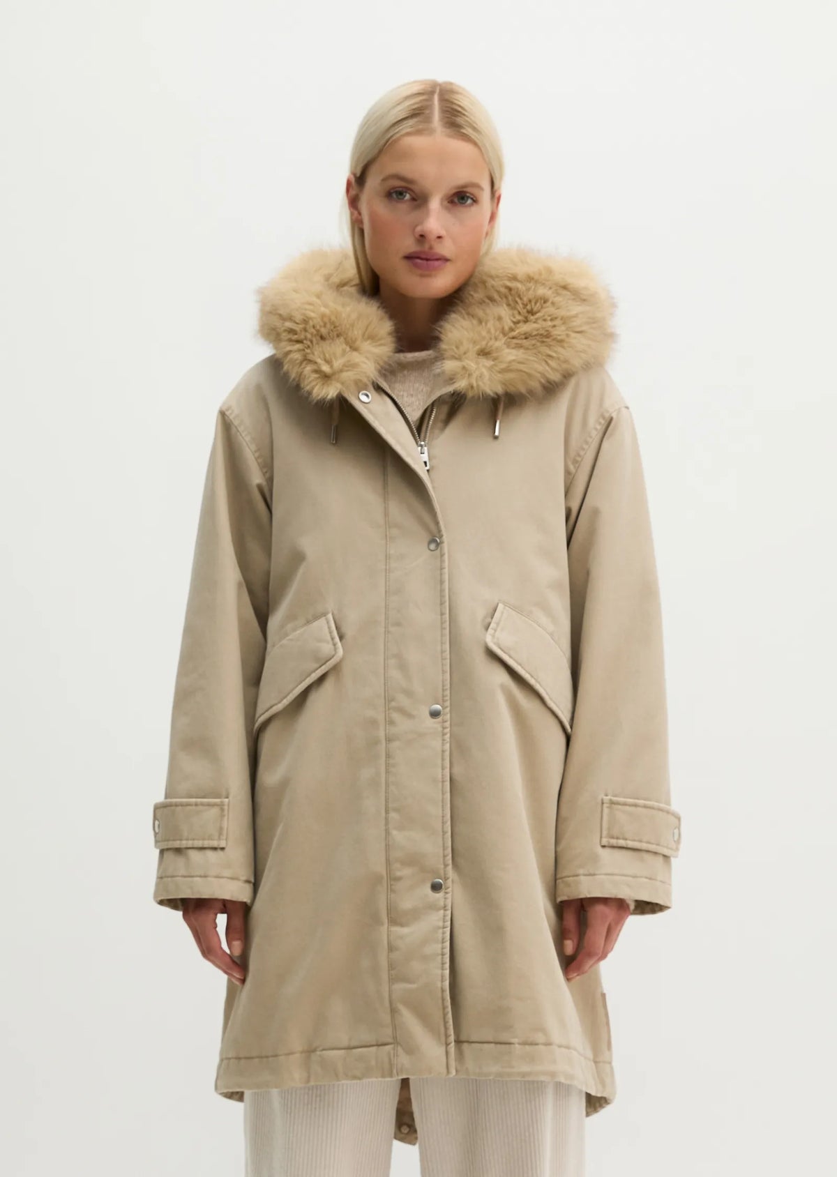MARC O’POLO Twill Outdoor Parka EARTHY TAUPE