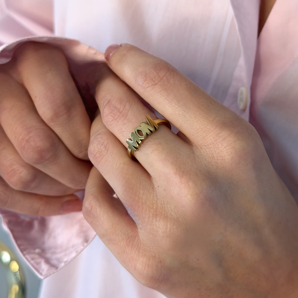 MOM Ring Gold