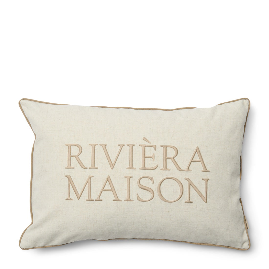Rivièra Maison, Samone Pillow, Kissen, Dekokissen, Creme, Beige, 65x45, Wohnaccessoires