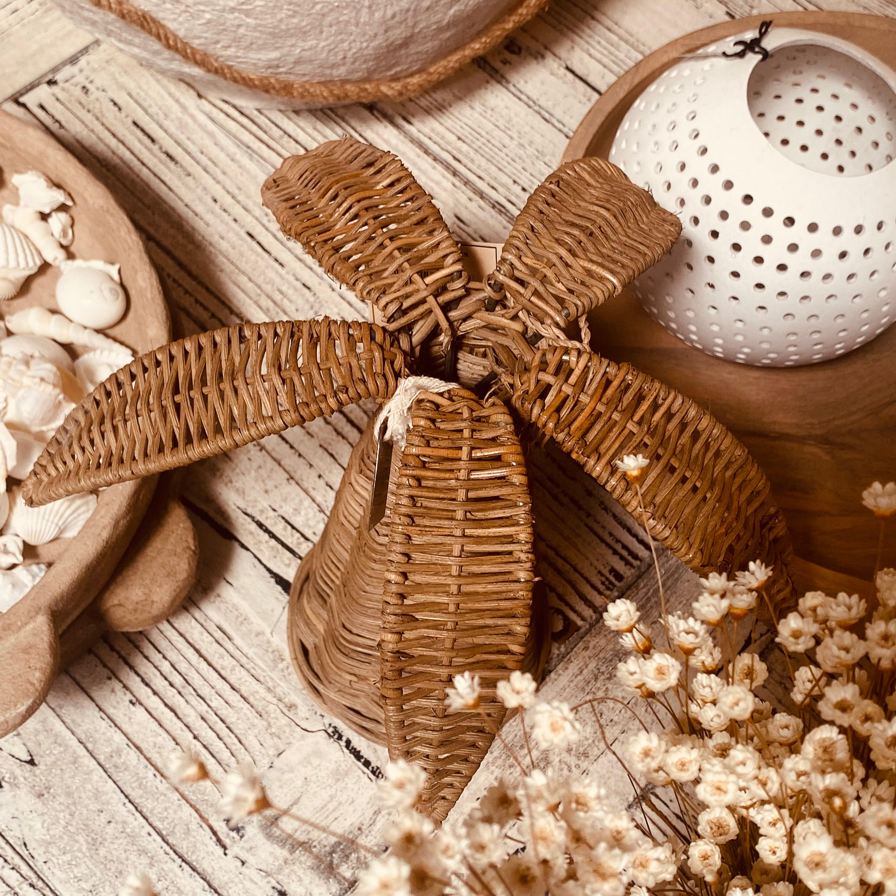 Rattan Palm MIAMI BEACH von STRANDGUT – dekorative geflochtene Palme im natürlichen Coastal- und Beachhouse-Stil