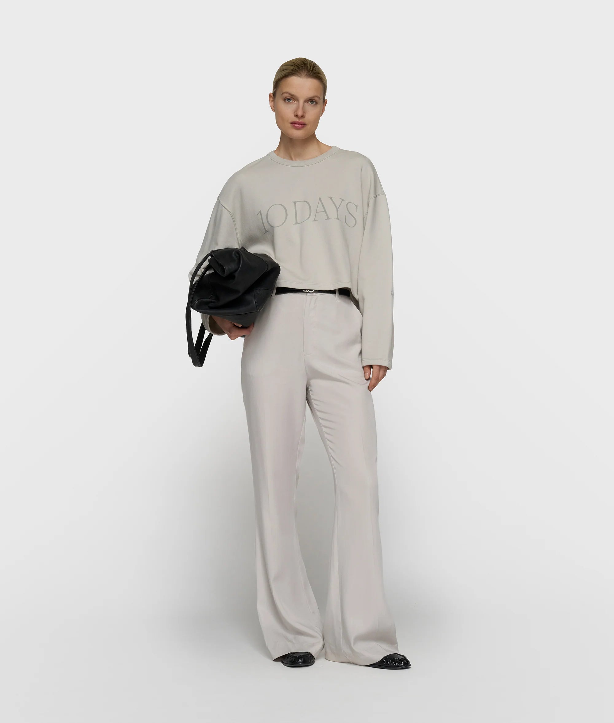 10 Days Amsterdam Fluid Trousers STONE