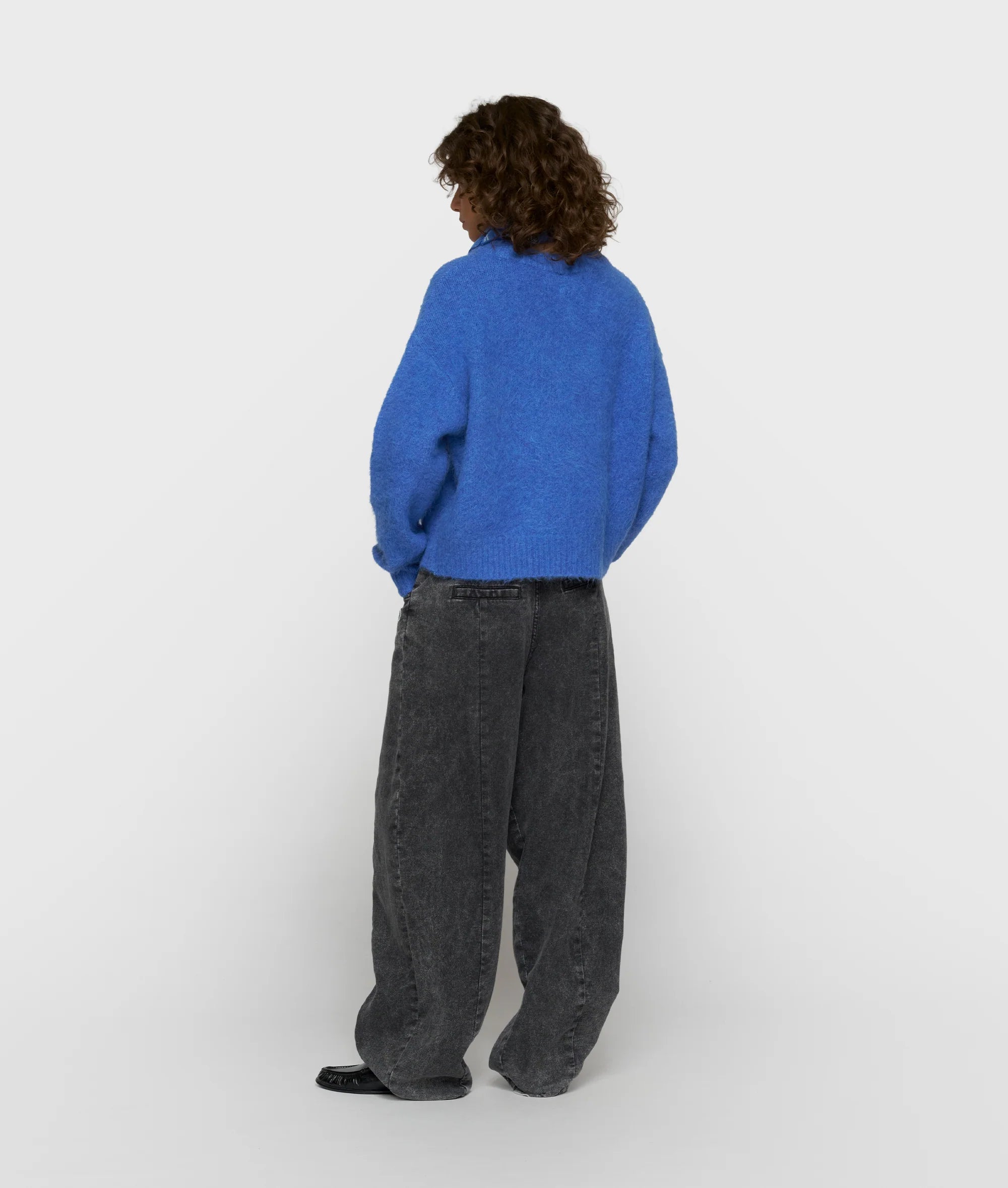 10 Days Amsterdam Hairy Knit Sweater ULTRAMARINE