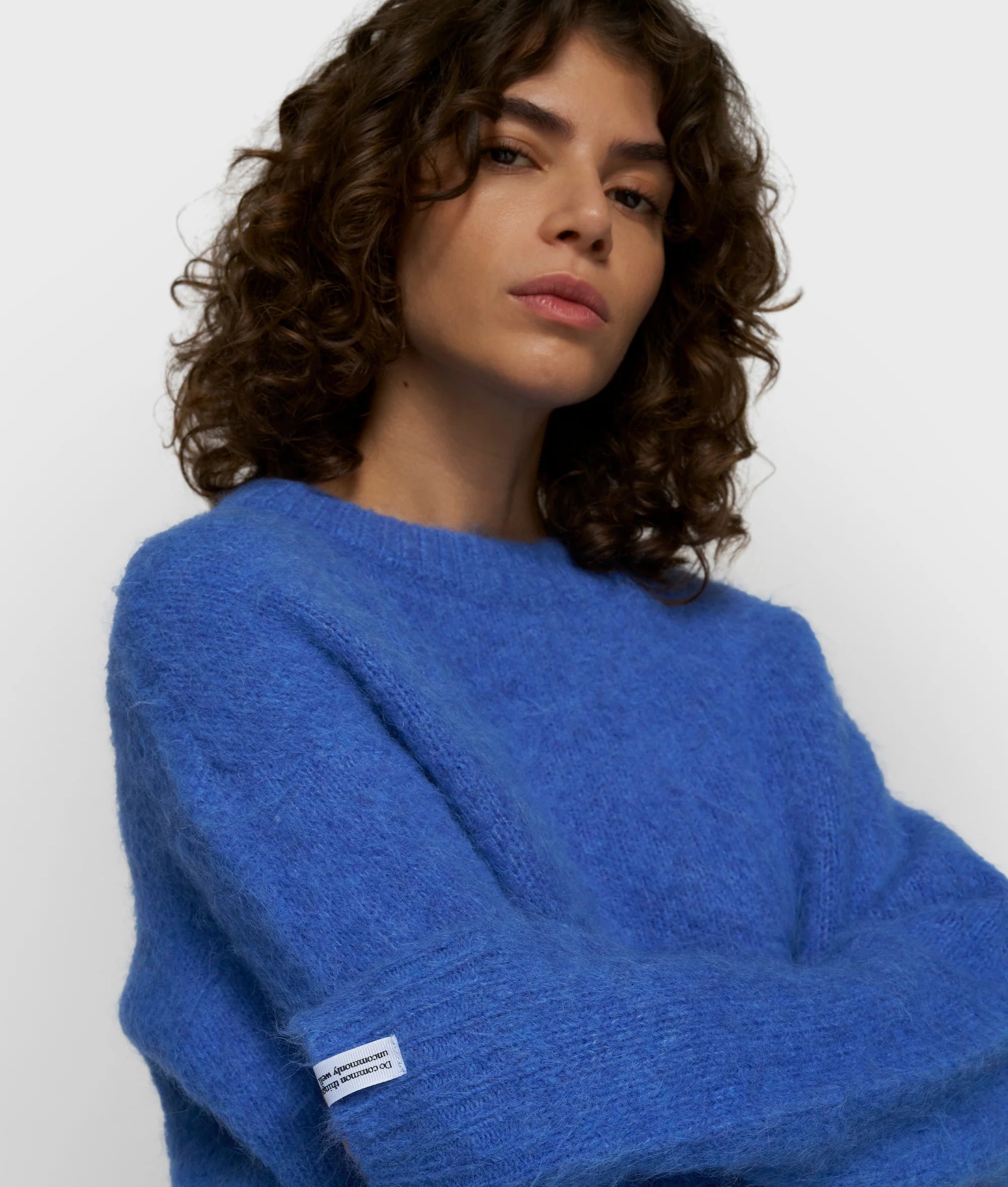 10 Days Amsterdam Hairy Knit Sweater ULTRAMARINE