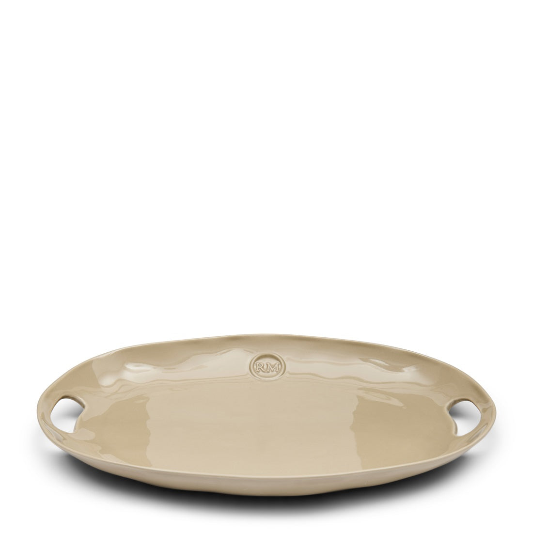 Portofino Serving Plate flax RIVIERA MAISON