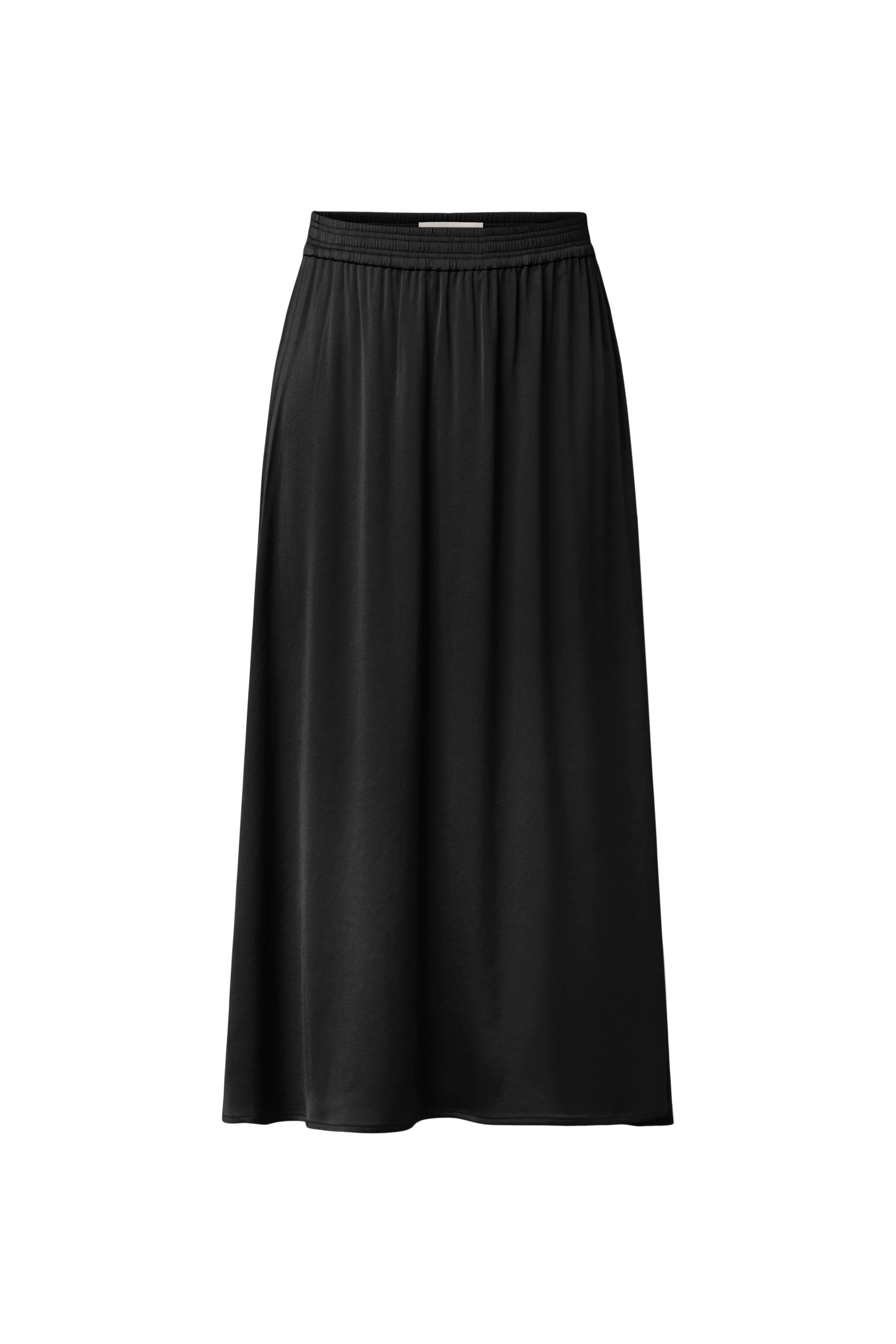 DRYKORN Rock ELARIN in Schwarz mit fließender Silhouette und elastischem Bund
