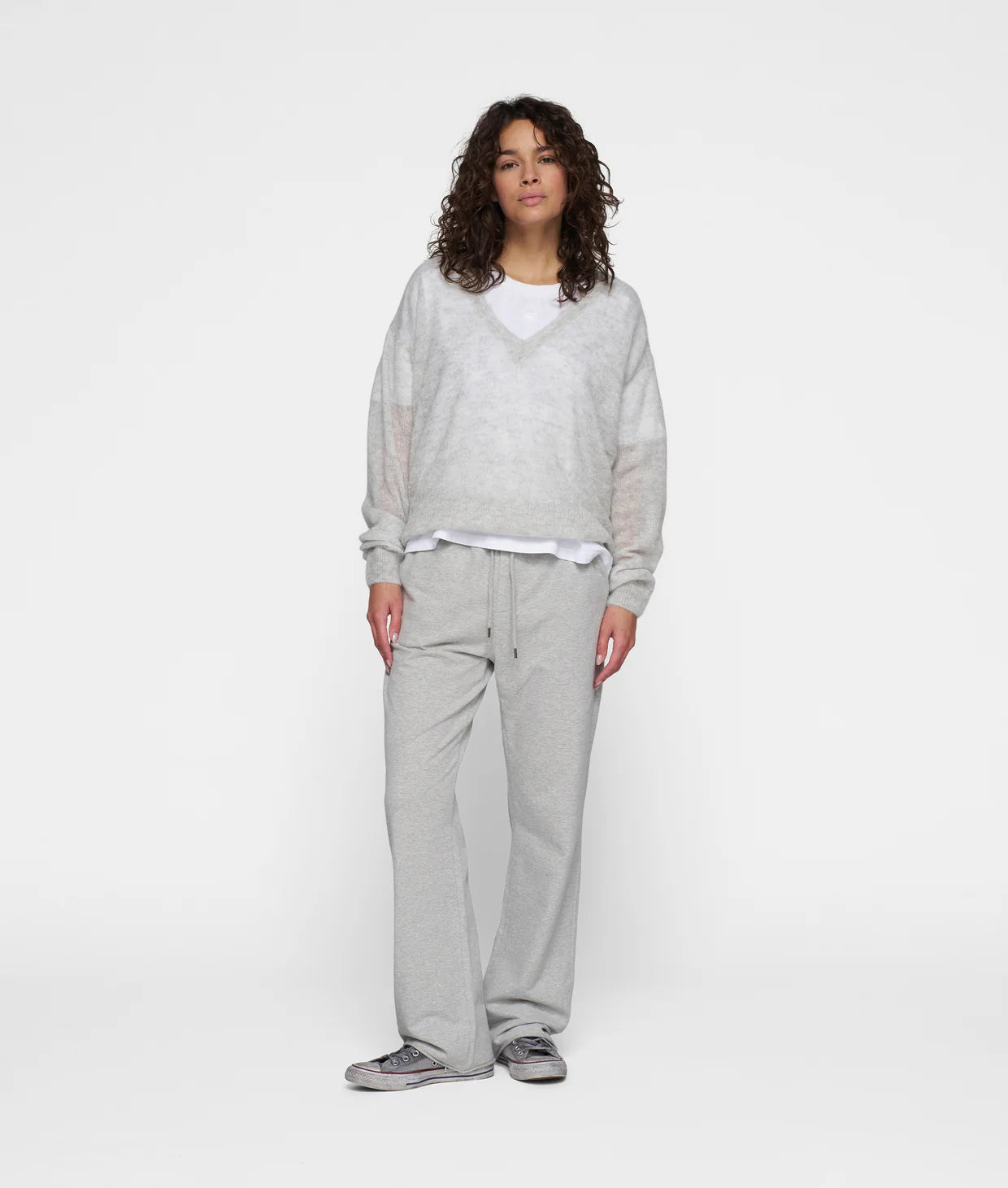 Damen Pullover grau melee von 10 DAYS AMSTERDAM