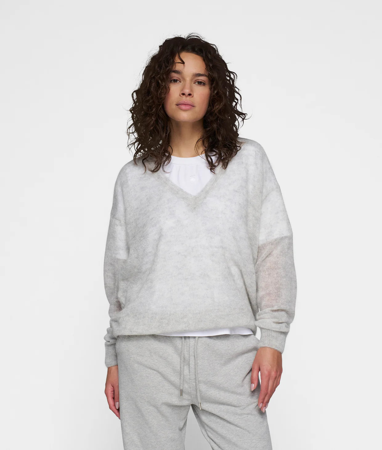 Damen Pullover grau melee von 10 DAYS AMSTERDAM