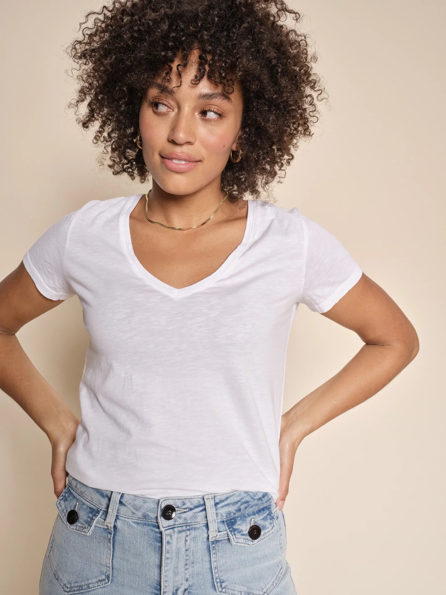 Damen T-Shirt aus Bio-Baumwolle weiß von MOS MOSH