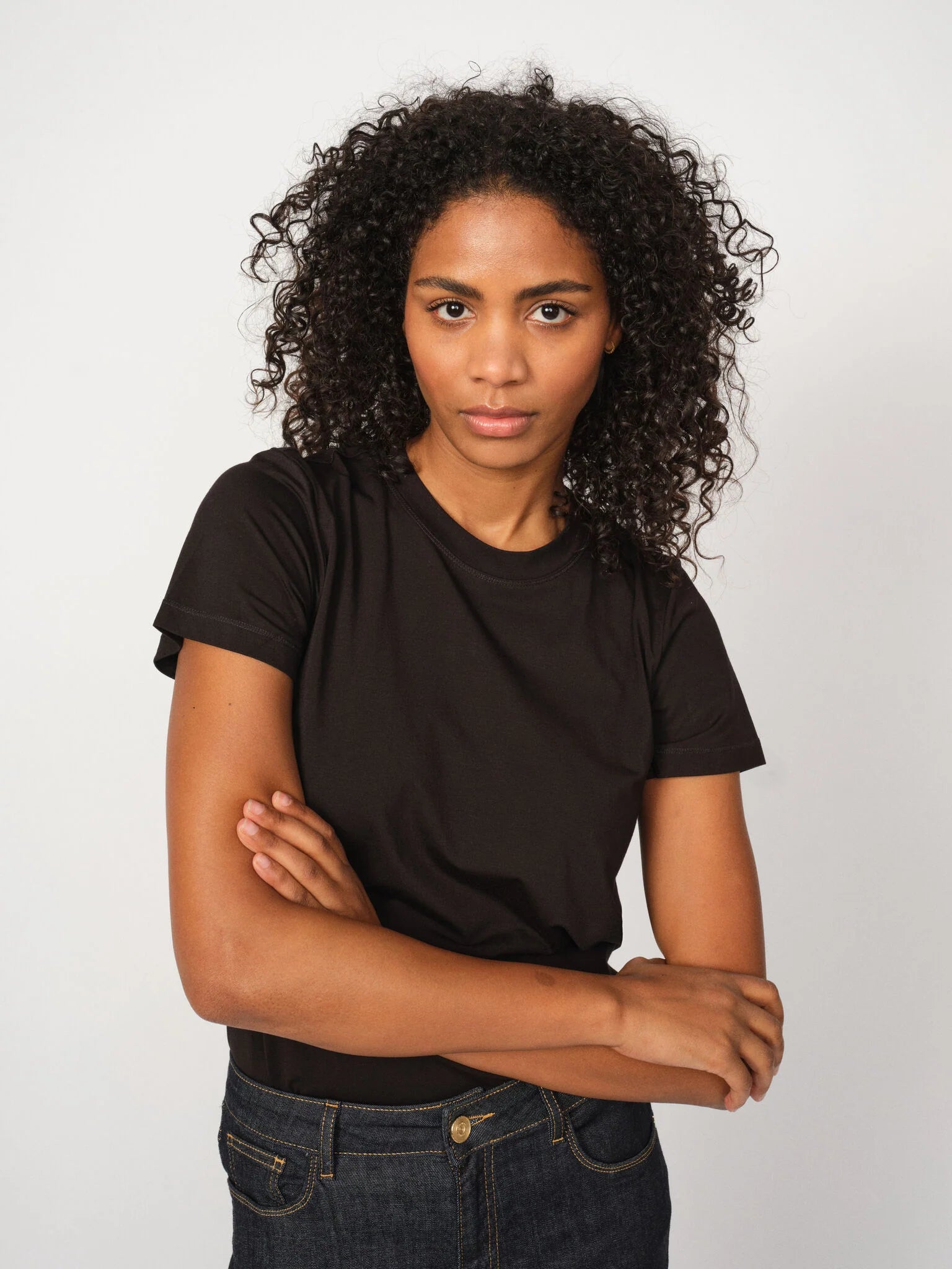 Damen T-Shirt Dala O-SS Basic in schwarz von MOS MOSH