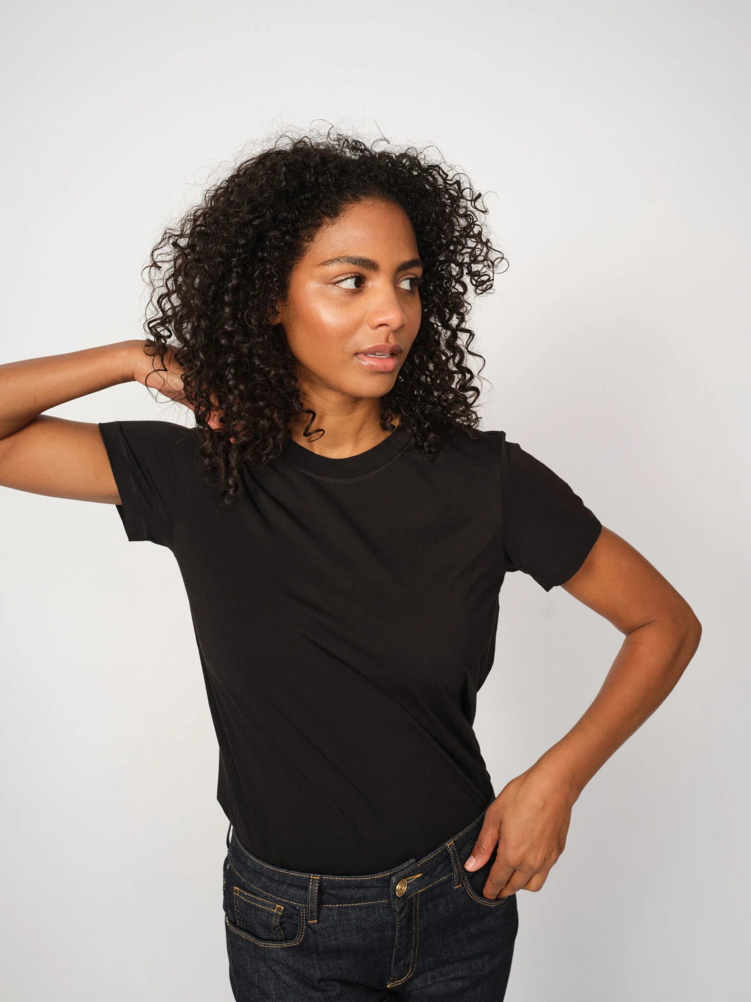 Damen T-Shirt Dala O-SS Basic in schwarz von MOS MOSH
