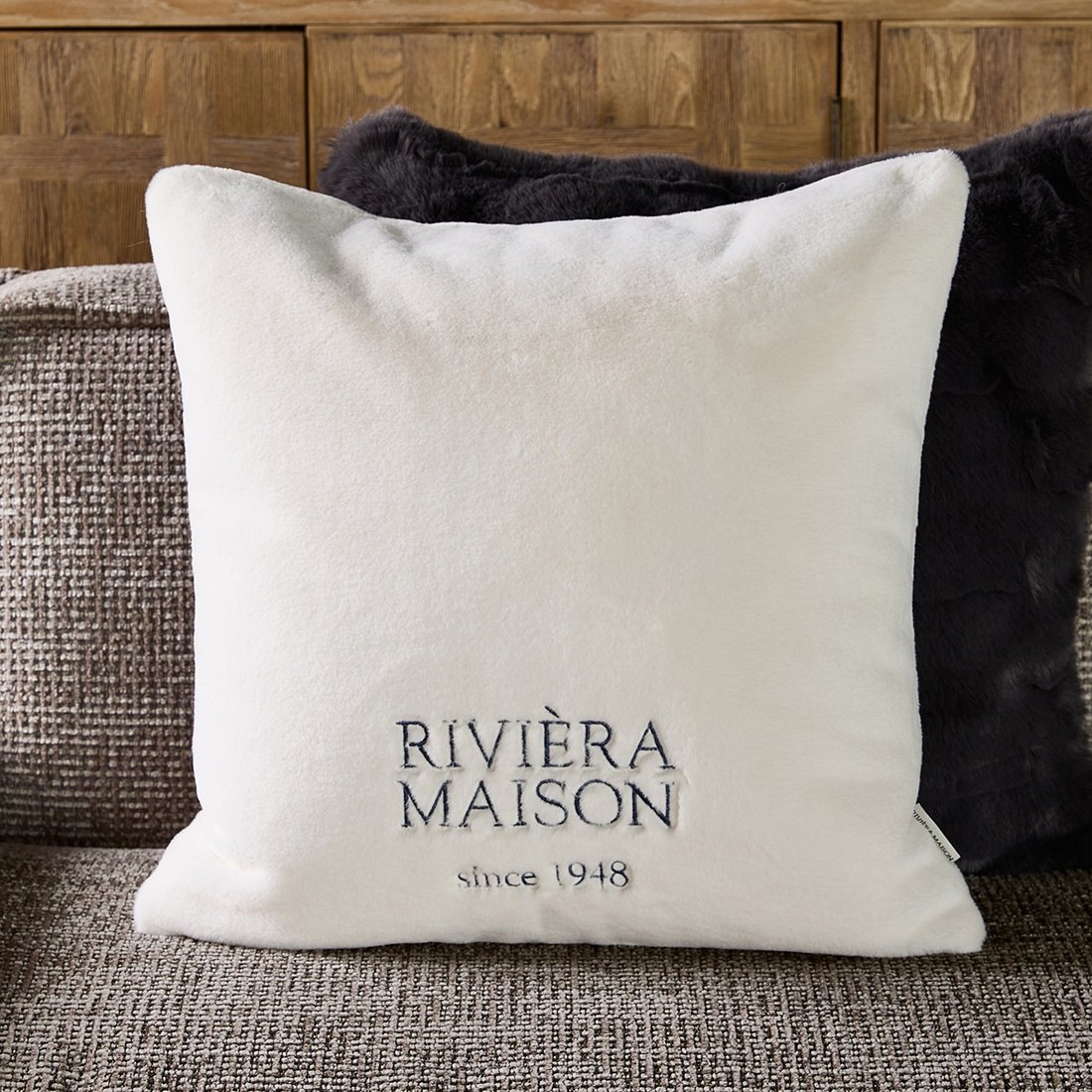 Morillon Faux Fur PillowCover RIVIERA MAISON
