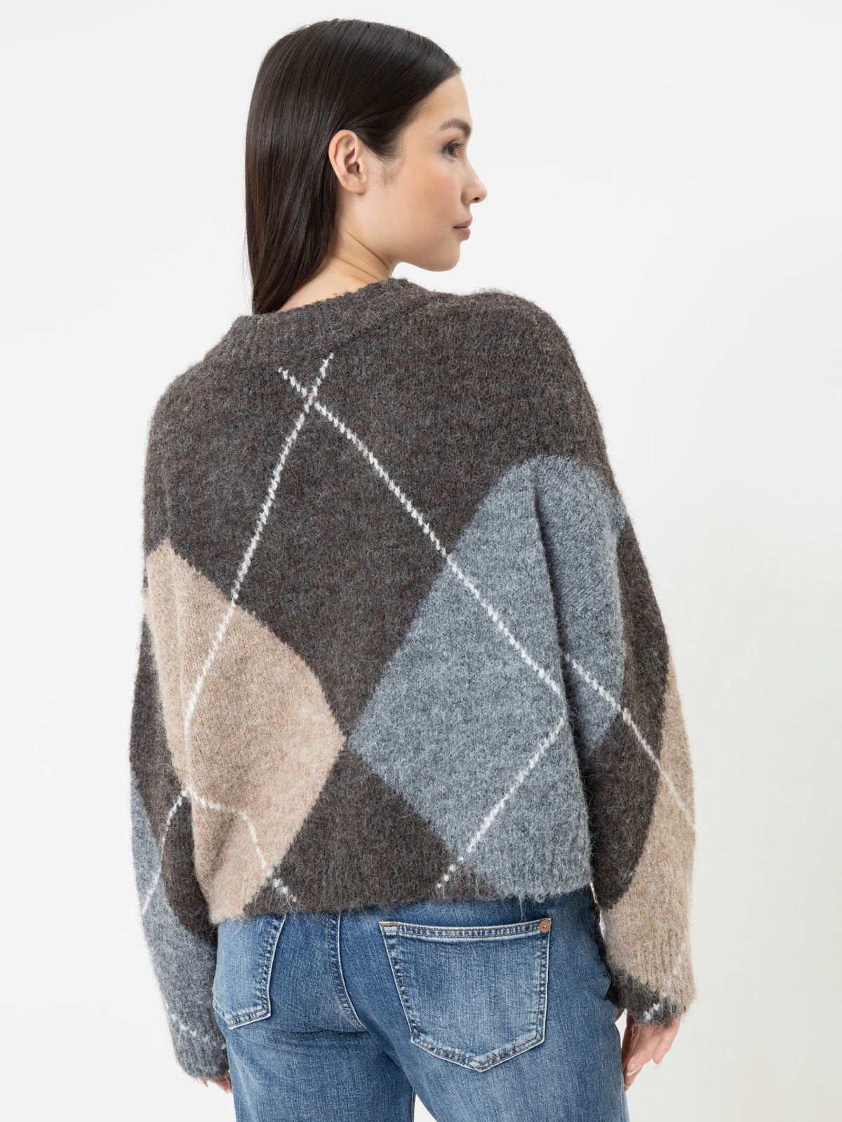 HERRLICHER Pullover FLORALIN coffe