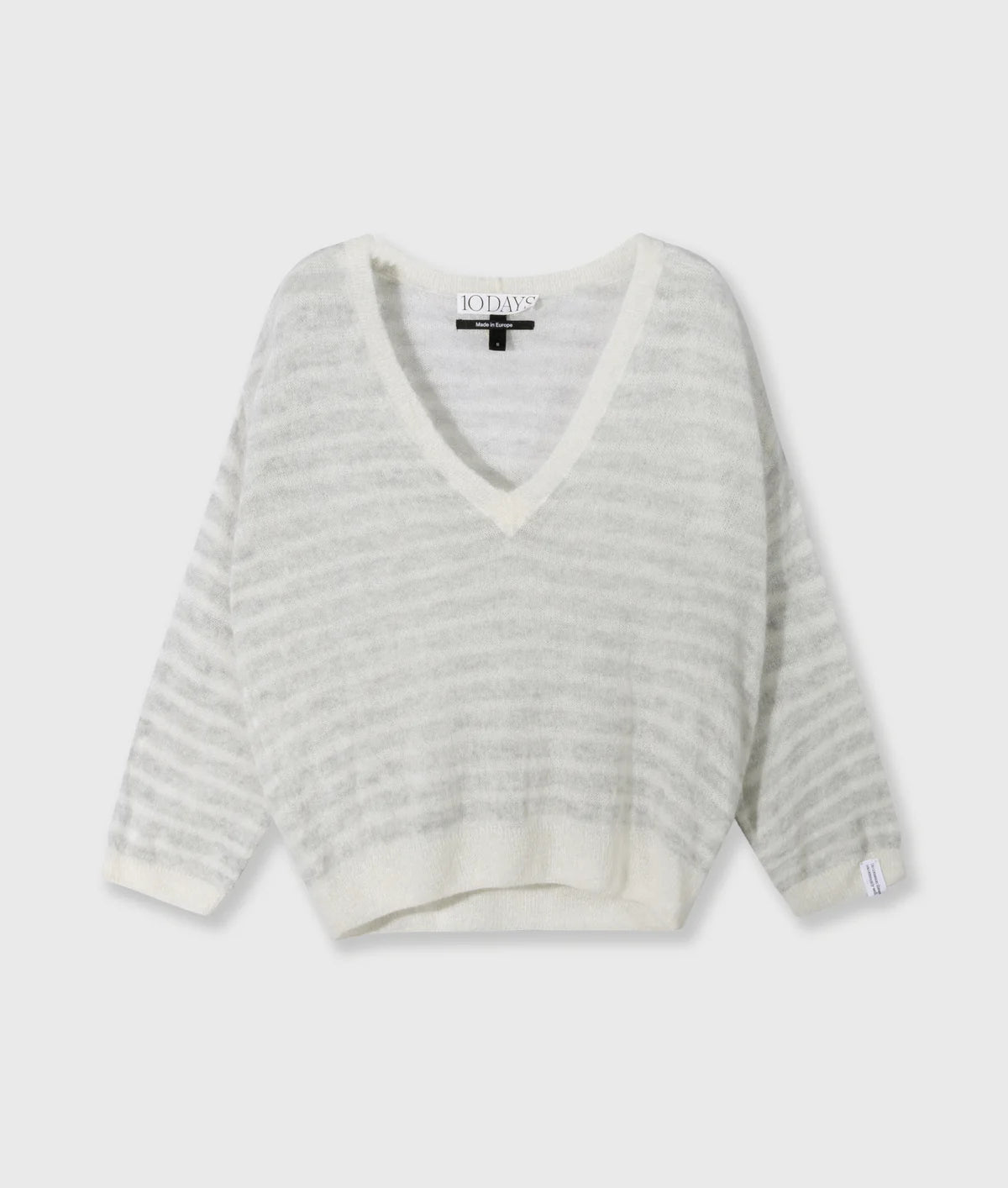 Damen Feinstrickpullover Mit V-Ausschnitt von 10 DAYS AMSTERDAM