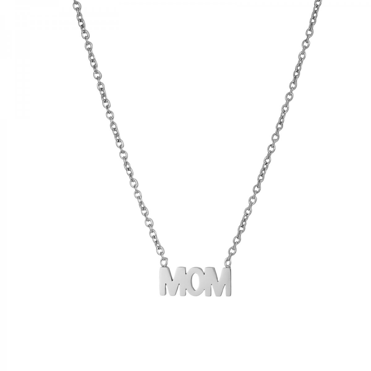 Mom Necklace Silver