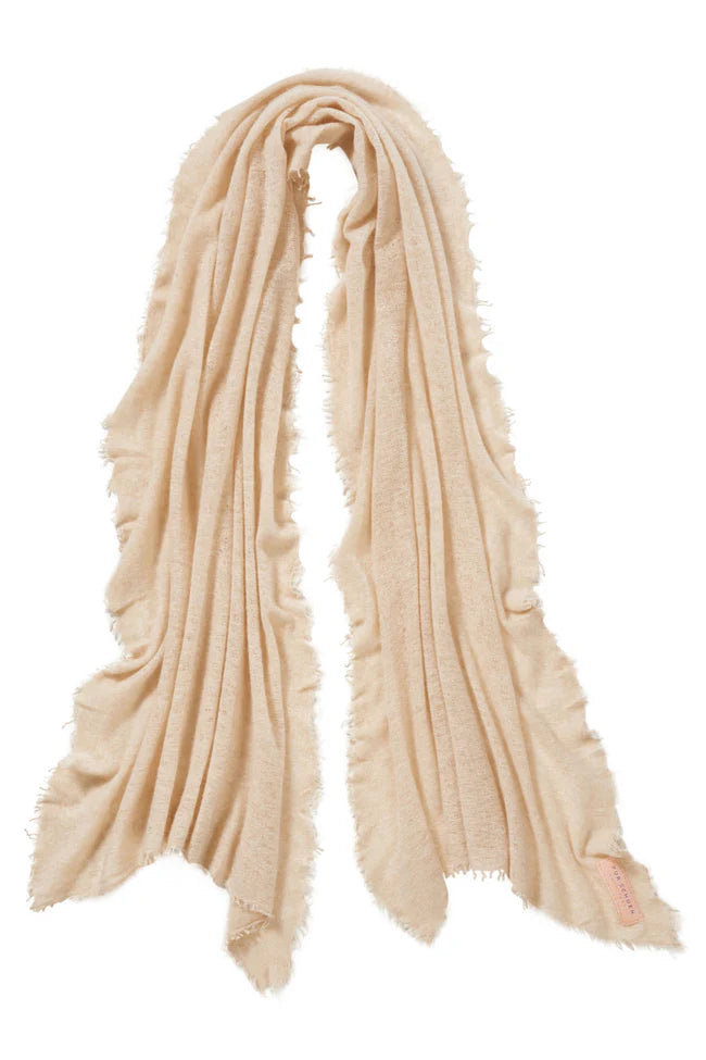 Kaschmir Schal Damen beige von Purschoen