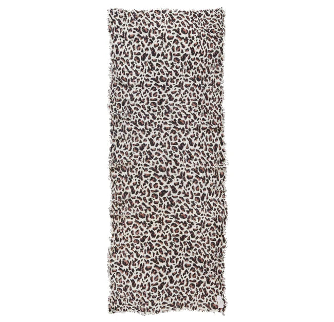 Kaschmir Schal Damen Leo Natur-Nougat von Purschoen