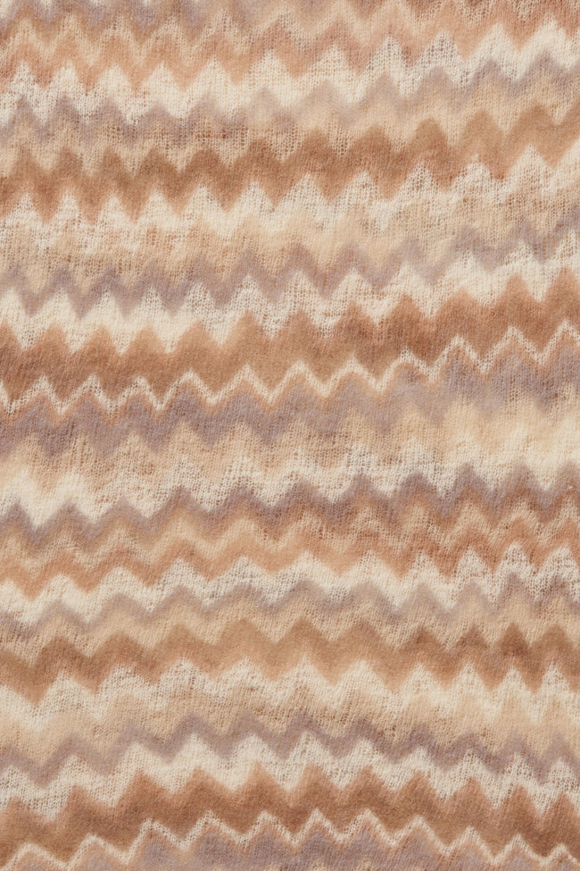 Kaschmir Schal Damen Chevron Camel classic-Puder von Pusrchoen
