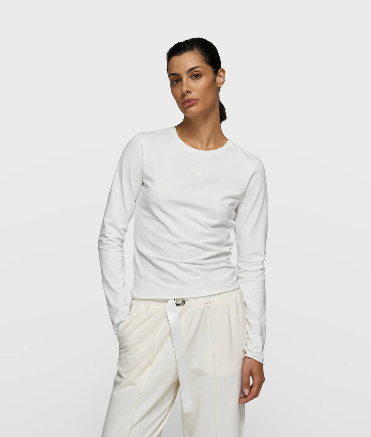Damen Langarmshirt von 10 DAYS AMSTERDAM in weiß
