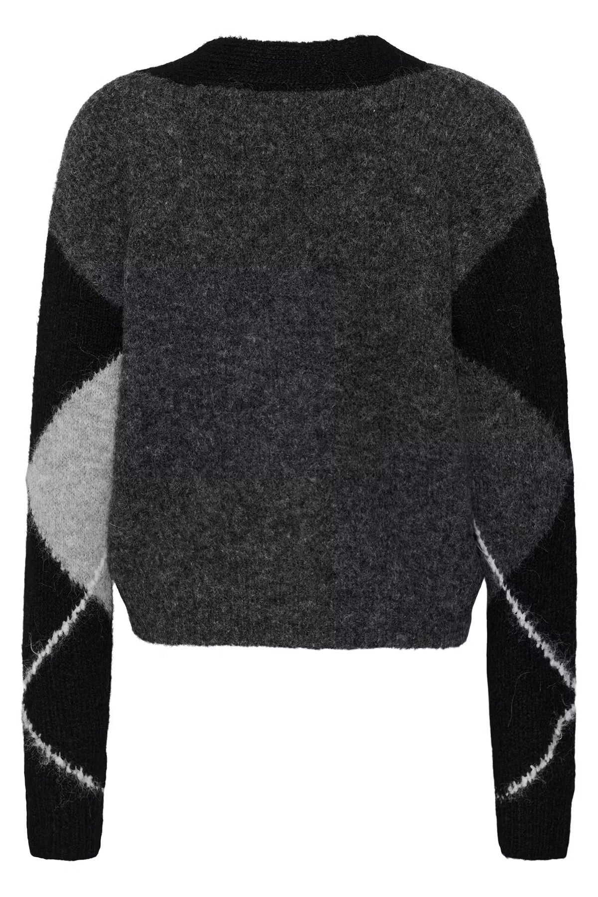 Strickjacke Grey Melange