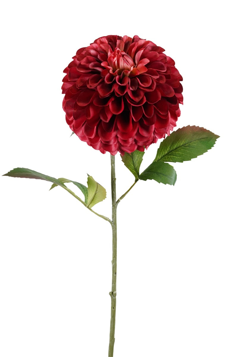 Dahlien-Pomponzweig XL Rot 77 cm