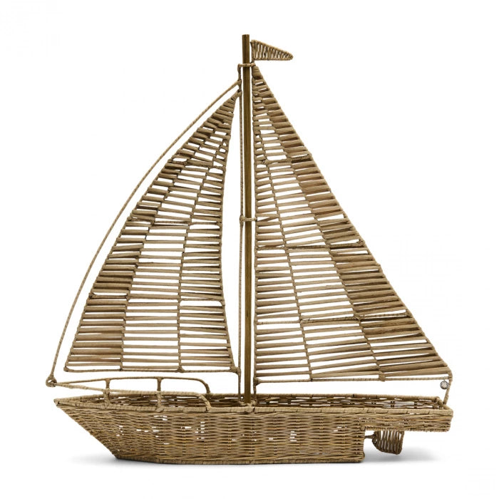 Dekoration Segelboot Rustikales Rattan XL RIVIERA MAISON