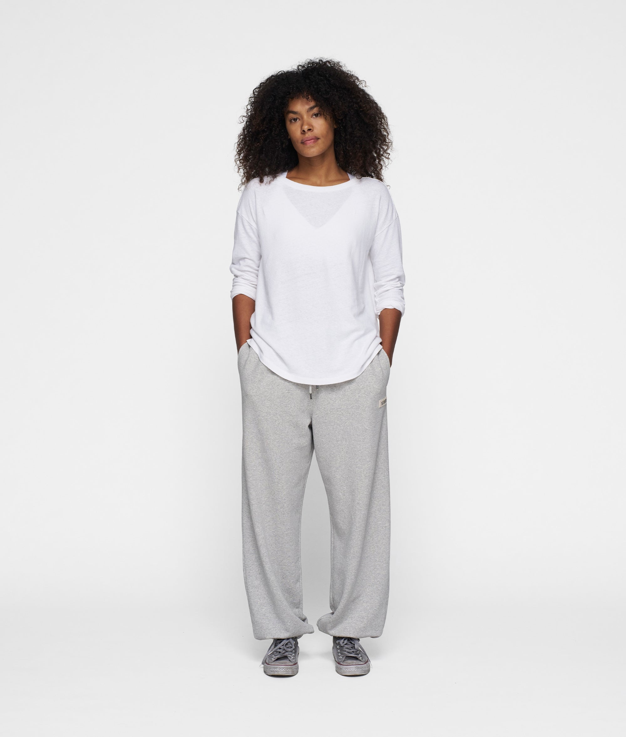 Weißes Damen Longsleeve von 10 Days Amsterdam.