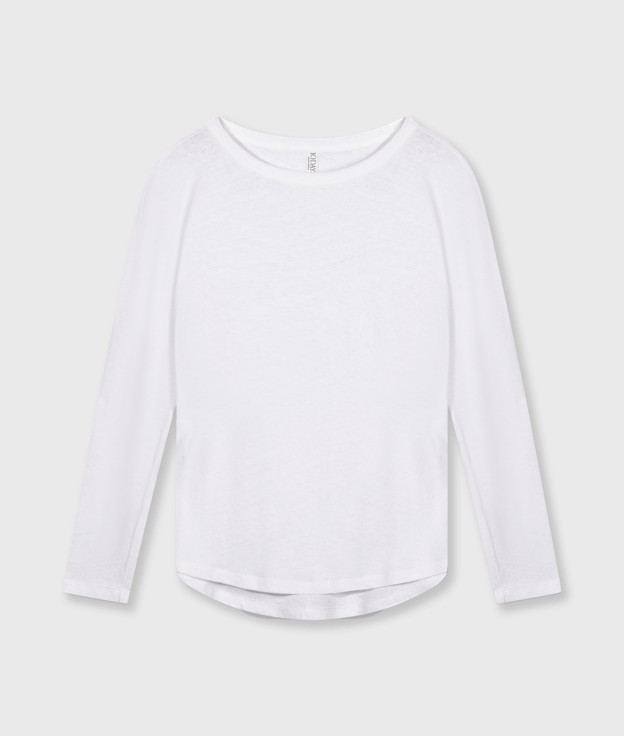 Weißes Damen Longsleeve von 10 Days Amsterdam.