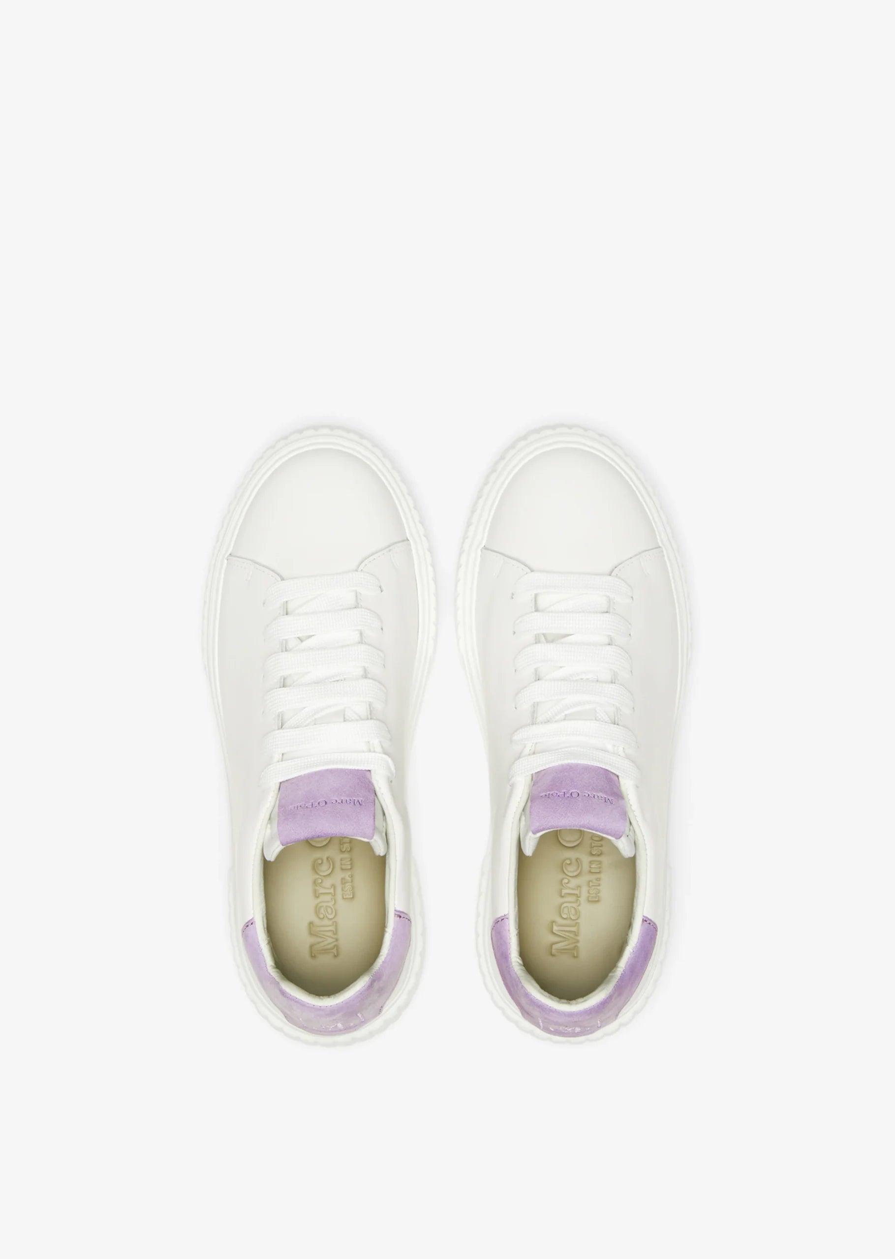 Damen Sneaker weiß / lila von Marc O'Polo 