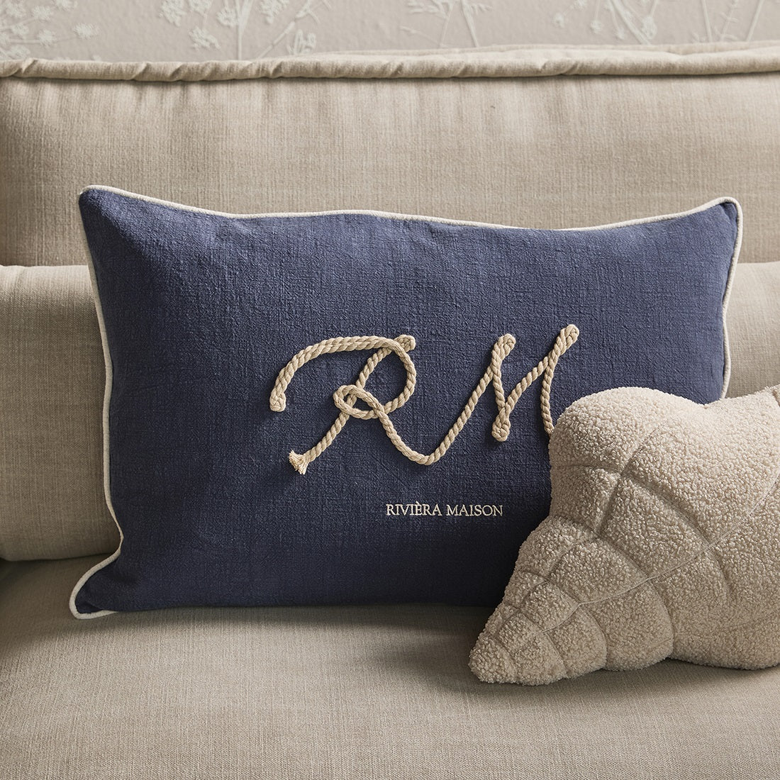 Coastal Cord Pillow 65x45 RIVIERA MAISON