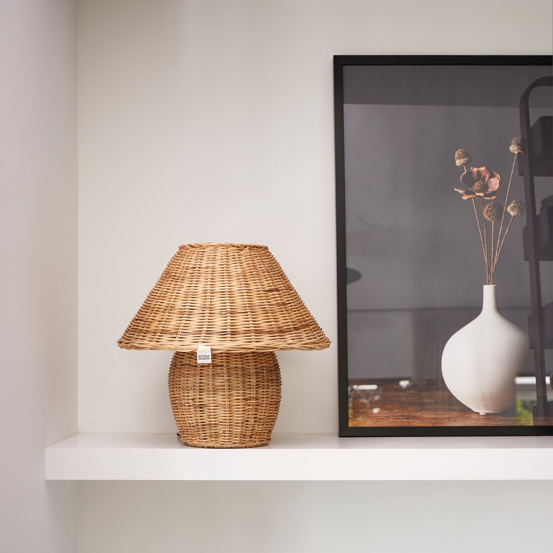 Riviera Maison Rustic Rattan Ames Table Lamp