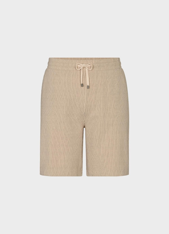 Gestreifte Bermuda Shorts Damen in desert sand von Juvia