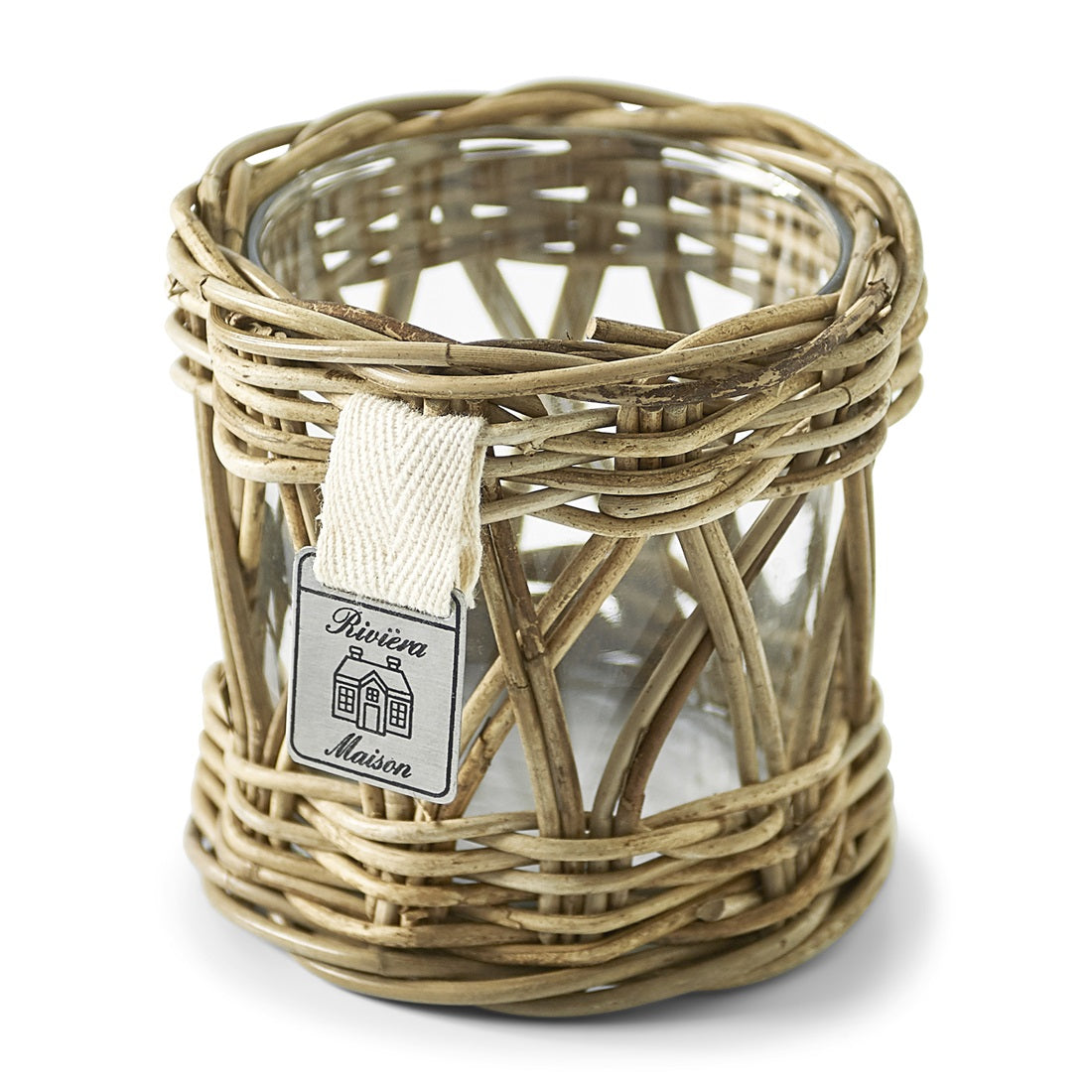 Rustic Rattan Votive RIVIERA MAISON