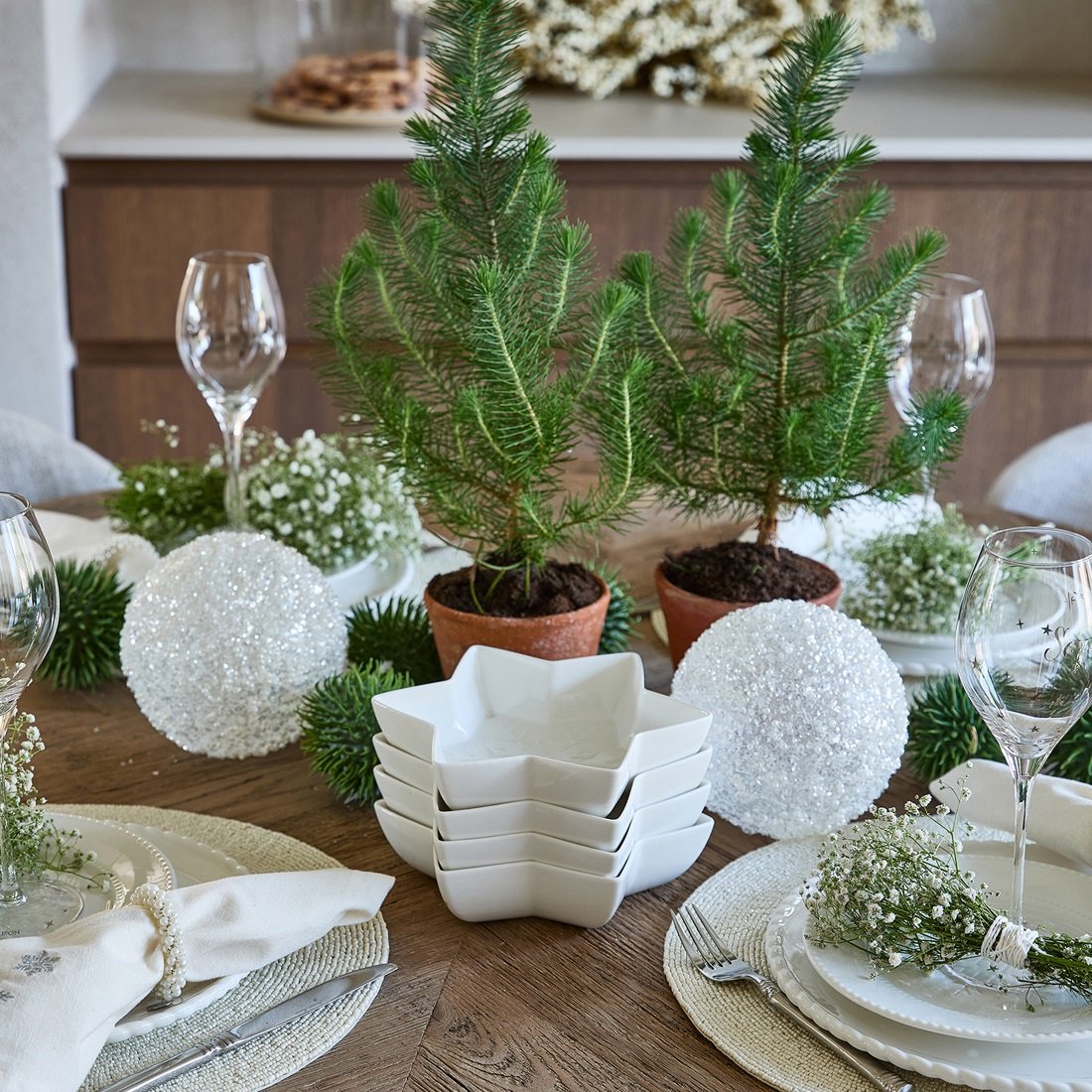 Riviera Maison Snowflake Bowl
