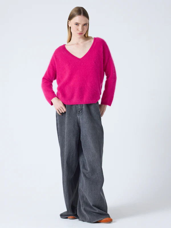 Damen Pullover aus Kaschmir "Soeli Raspberry" von Absolut Cashmere