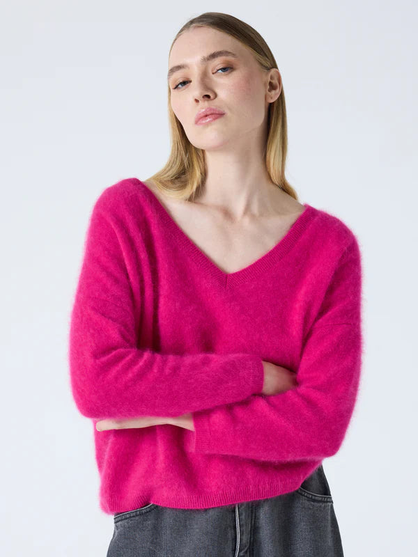Damen Pullover aus Kaschmir "Soeli Raspberry" von Absolut Cashmere