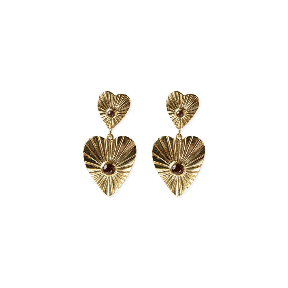 Empower Garnet Earrings GP