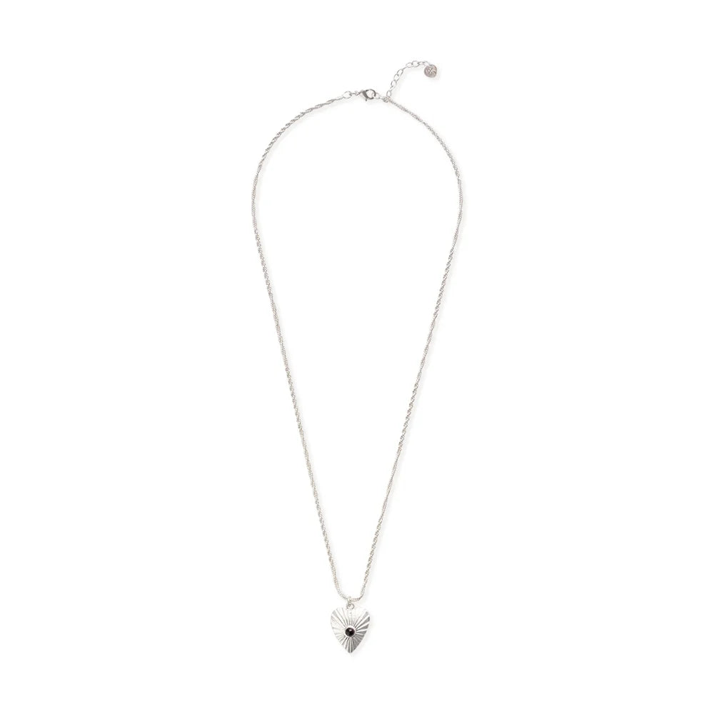 Ignite Garnet Necklace SP