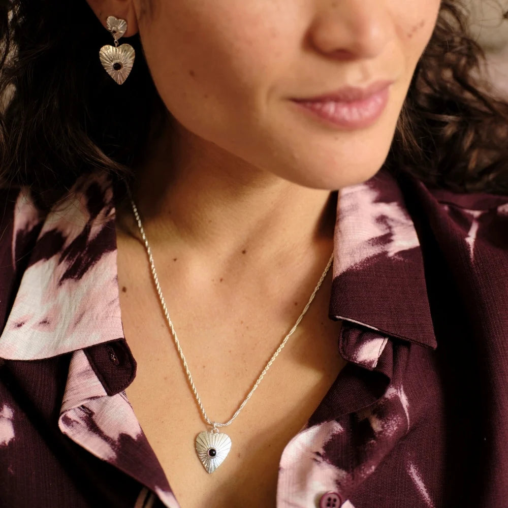 Ignite Garnet Necklace SP