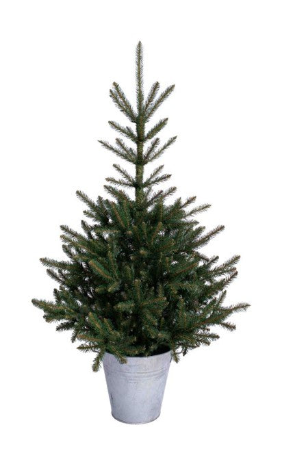 Tannenbaum im Metalltopf 80cm