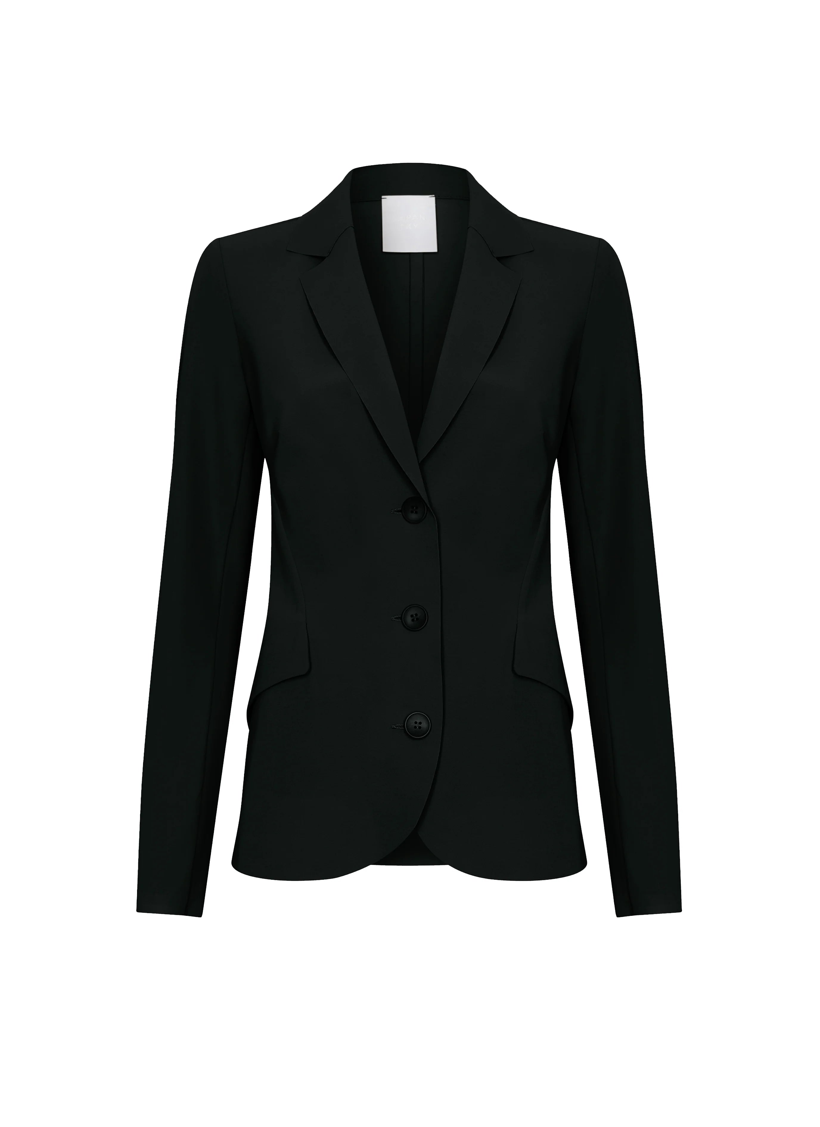 JAPAN TKY Danno Blazer in Deep Black aus elastischer Travelqualität
