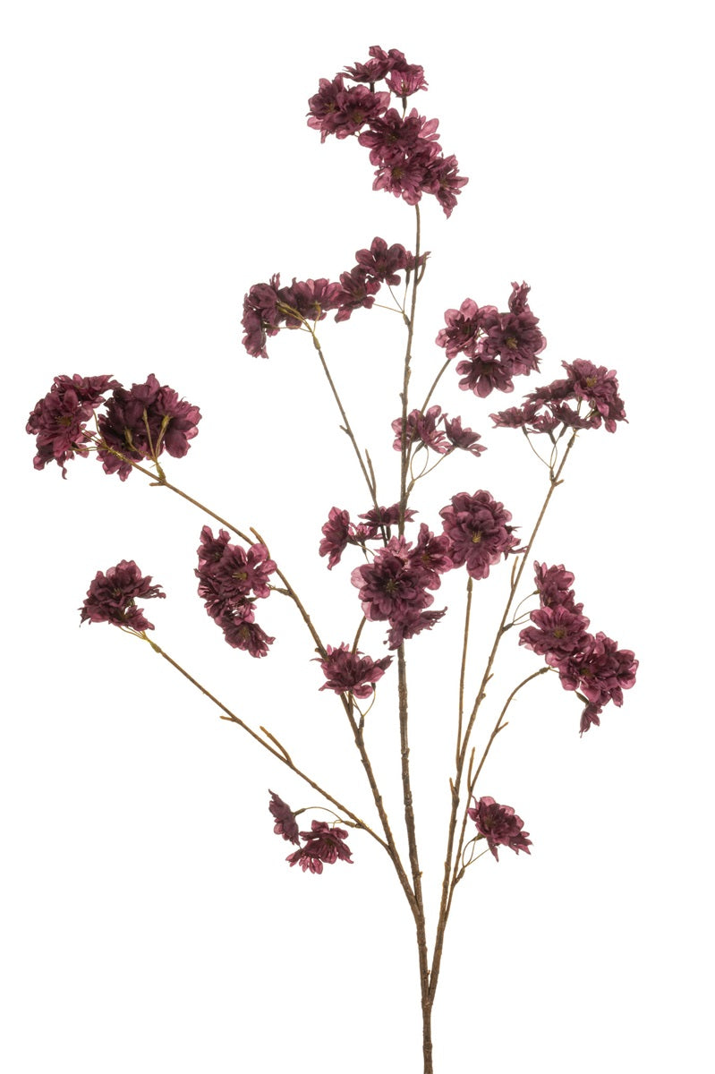 Blossom cherry spray purple 126cm